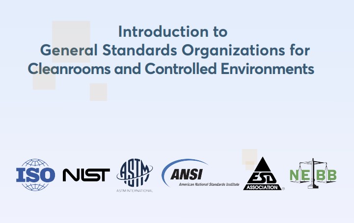 Corporate Logos of General standard organizations for cleanrooms and controlled environments.